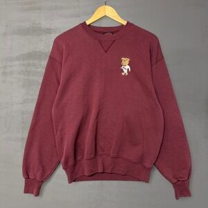 Vintage Sweatshirt Maroon MSU Mississippi State Bulldogs 90s Crewneck Medium
